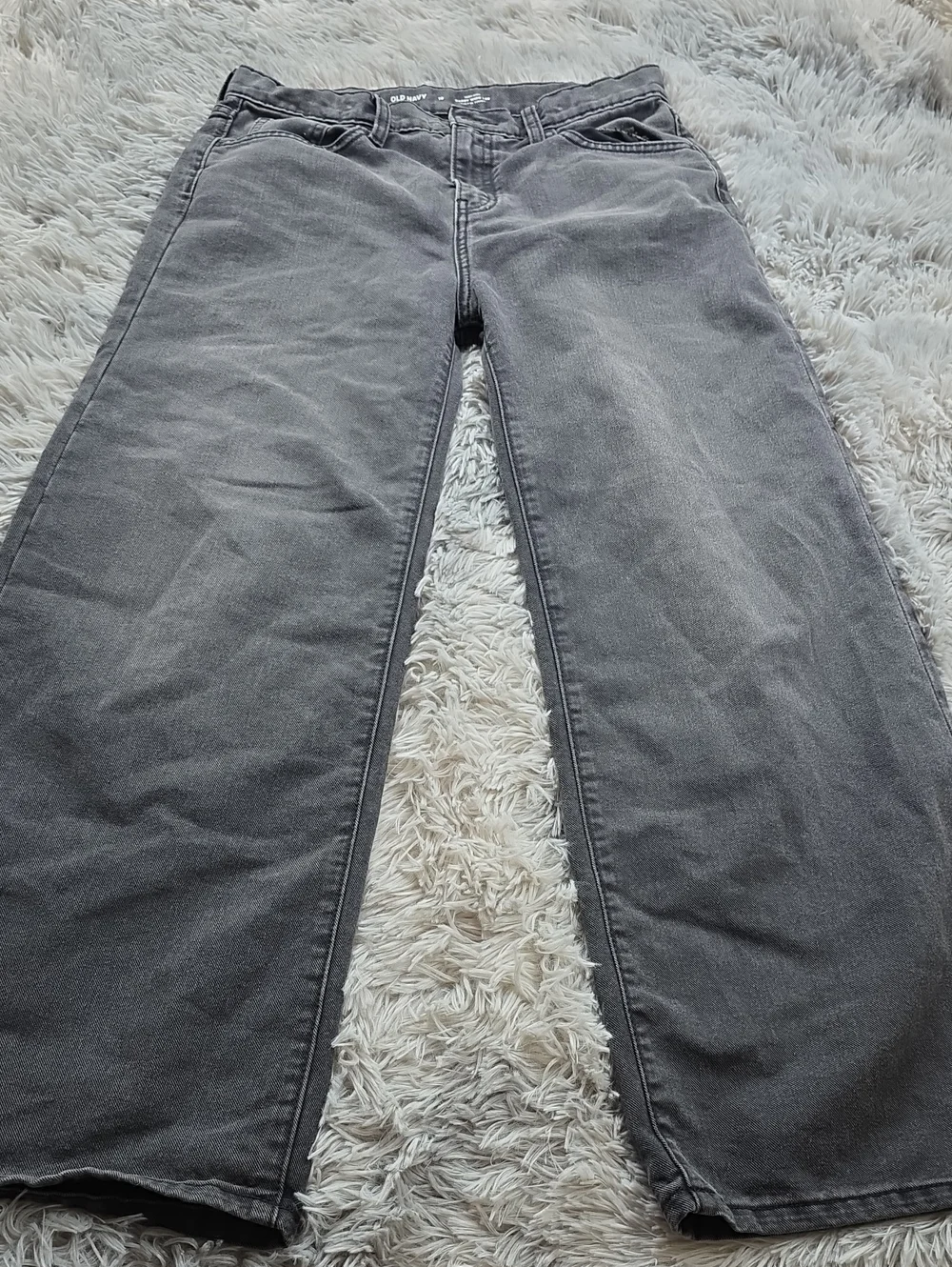 Old Navy Gray Wide-Leg Jeans